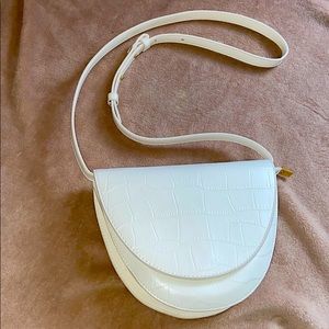 Mini Croc Pattern Shoulder Bag